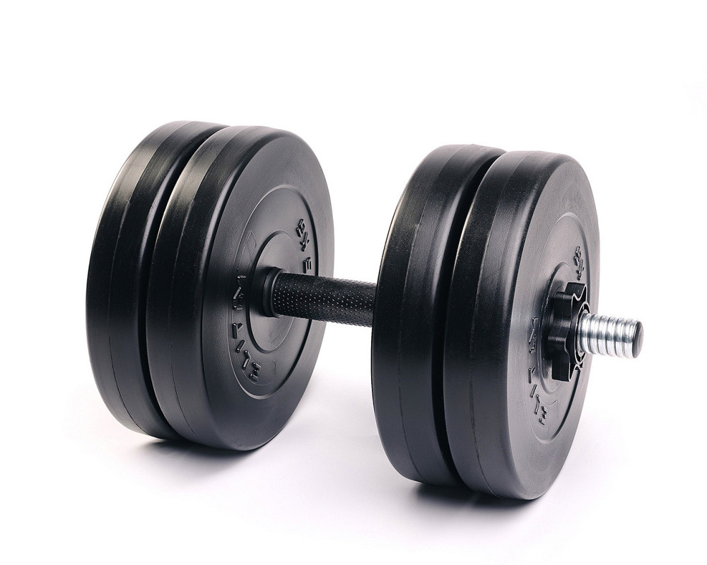 Гантель розбірна Elitum 21 кг, композит, для тренувань удома та в спортзалі Київ - фото 3