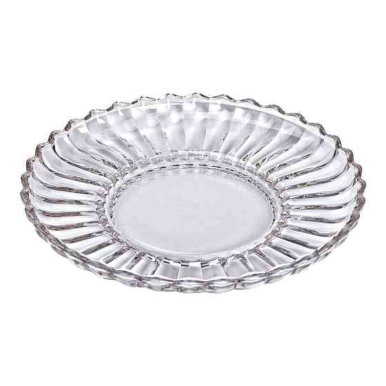 Прозоре кругле сервировочне блюдо Ø 28 см для дому та кафе Київ