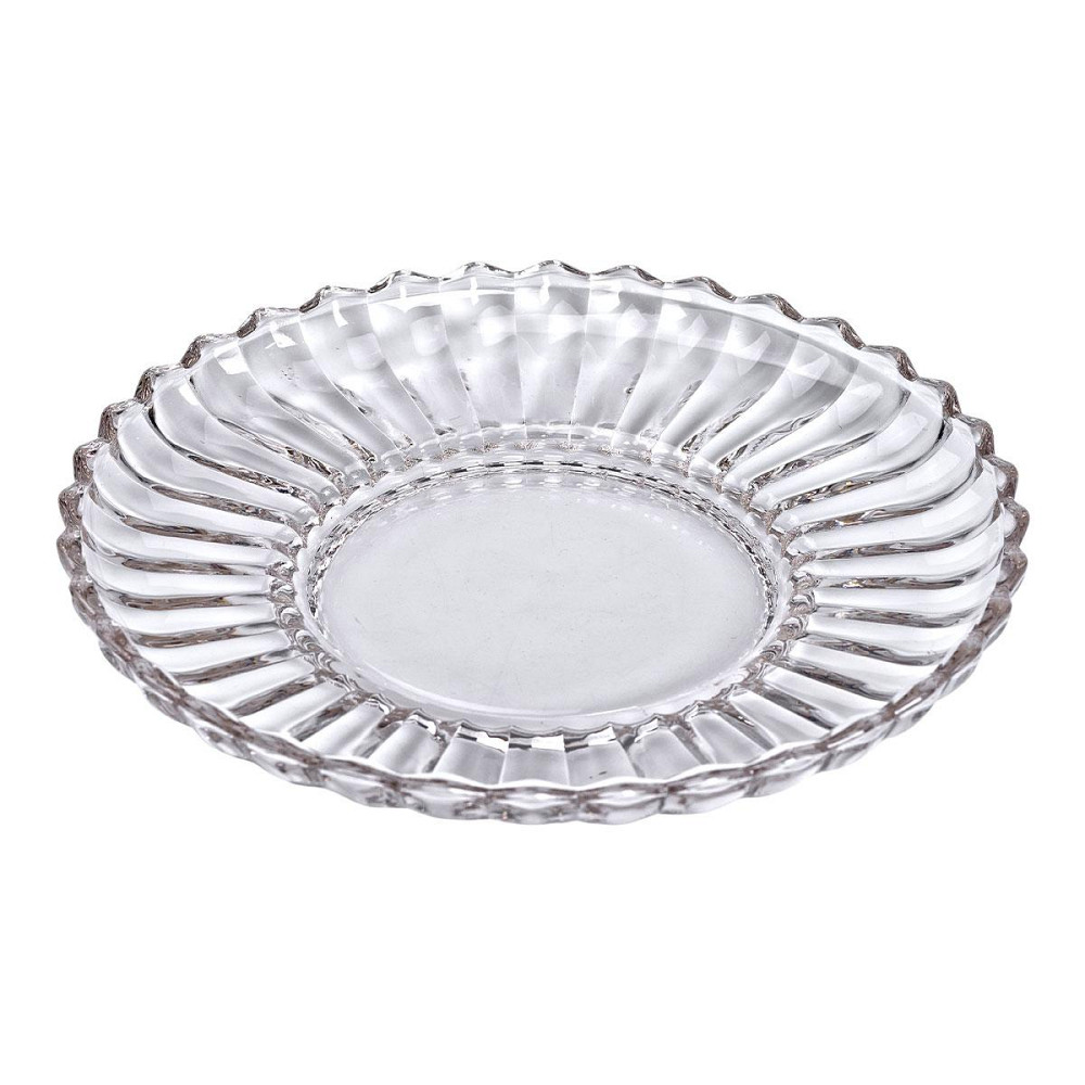 Прозоре кругле сервировочне блюдо Ø 28 см для дому та кафе Київ - фото 2