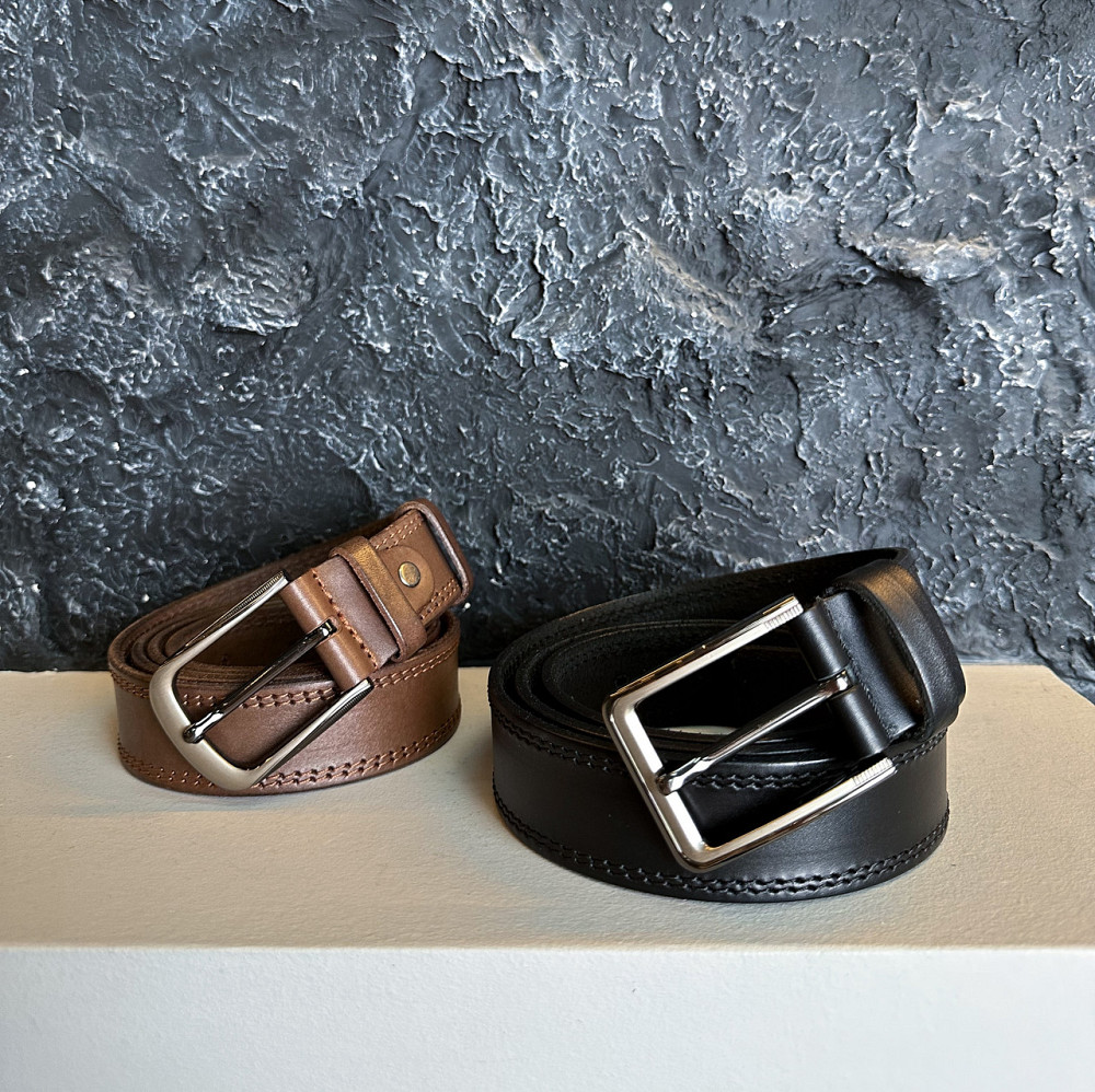 Чоловічий шкіряний ремінь Київ - фото 10