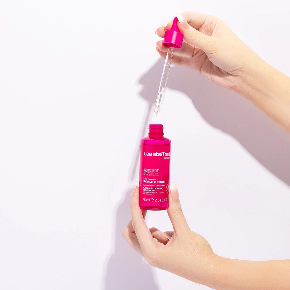 Стимулююча сироватка для шкіри голови Grow Strong & Long Stimulating Scalp Serum Lee Stafford 75 мл Київ - фото 4