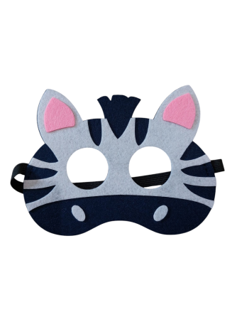 Дитяча маска з фетру Зебра one size різнобарвний Київ