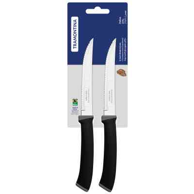 Набор ножей Tramontina Felice Black Steak Serrate 127 мм 2 шт (23492/205) Винница