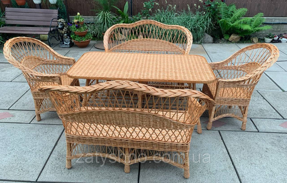 Набор мебели обычный, плетеный из лозы Киев - изображение 6