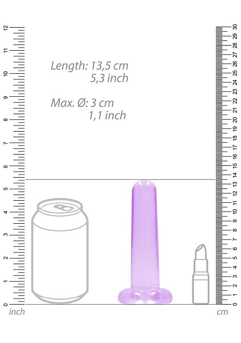 Фалоімітатор - Realrock Dildo 5,3" Purple Sex Aura Київ - фото 5