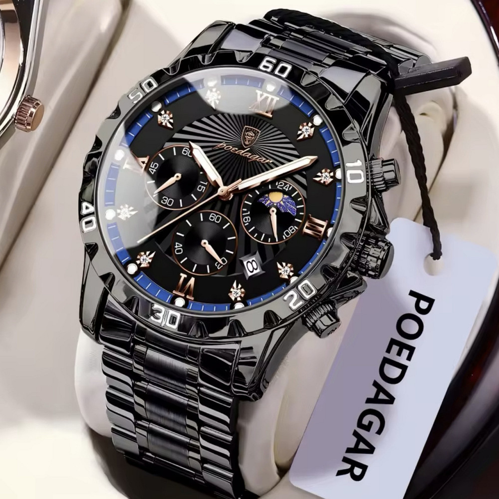 Часы мужские наручные Poedagar Extra Черный Киев - изображение 3