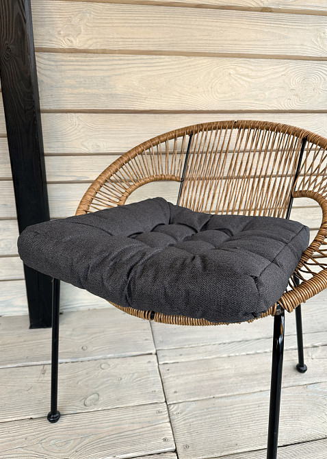 Подушка для стільців (50x50х8 см) Decorator Мальмо колір графітовий 84-137 Київ - фото 2