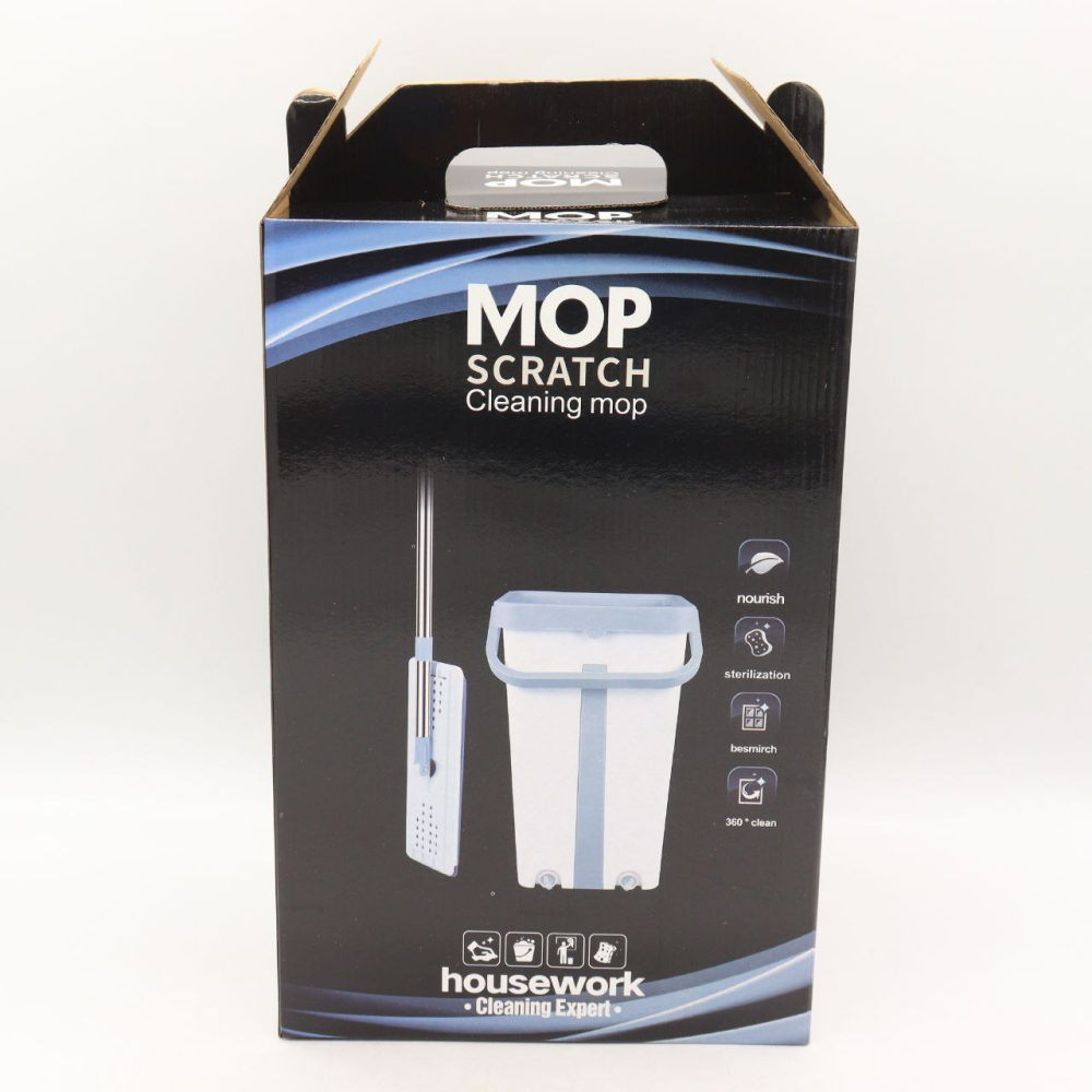 Швабра с ведром Cleaning Mop + Подарок Запаска для швабры 32*11 см / Комплект для уборки швабра  и ведро Киев - изображение 9