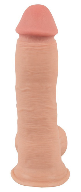 Фаллоимитатор - Nature Skin Dildo With Movable Skin, 20 см Sex Aura Киев - изображение 3