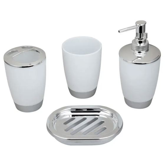 Набор аксессуаров для ванной Bathlux люкс качества , 6 предметов Белый Каменец-Подольский