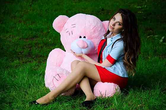 Плюшевий ведмедик М'яка іграшка Потап 150 см Рожевий Тернопіль