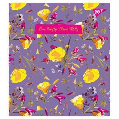 Тетрадь Yes А5 Wild Bloom 18 листов клетка (765198) Винница