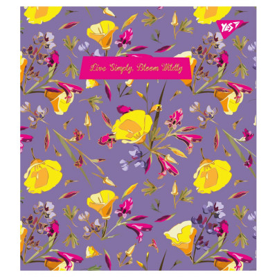 Зошит Yes А5 Wild Bloom 18 аркушів клітинка (765198) Вінниця - фото 3