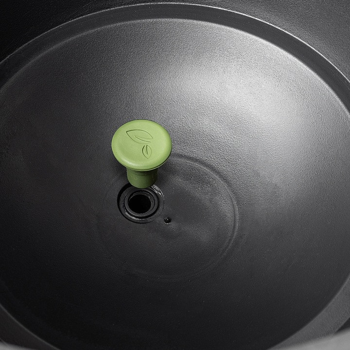 Горшок для растений Keter Rattan hanging sphere с цепками подвесной, антрацит, 8,6 л Киев - изображение 3