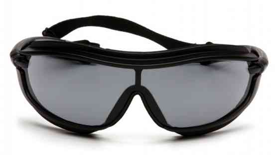 Окуляри захисні з ущільнювачем Pyramex XS3 Plus (gray) Anti-Fog, чорні Запоріжжя
