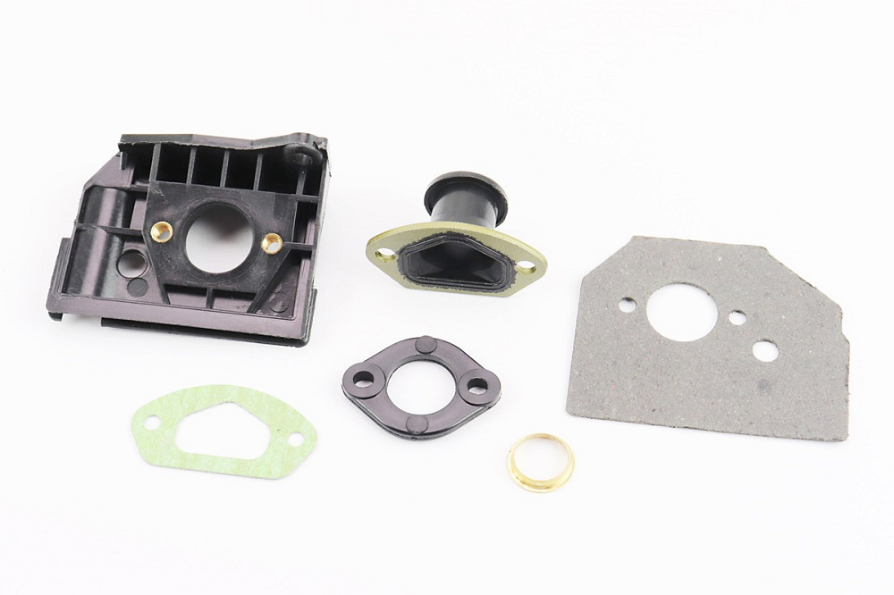 Патрубок карбюратора + перехідник + пластина + кільце + прокладки-2шт к-кт 4500/5200 Київ - фото 2