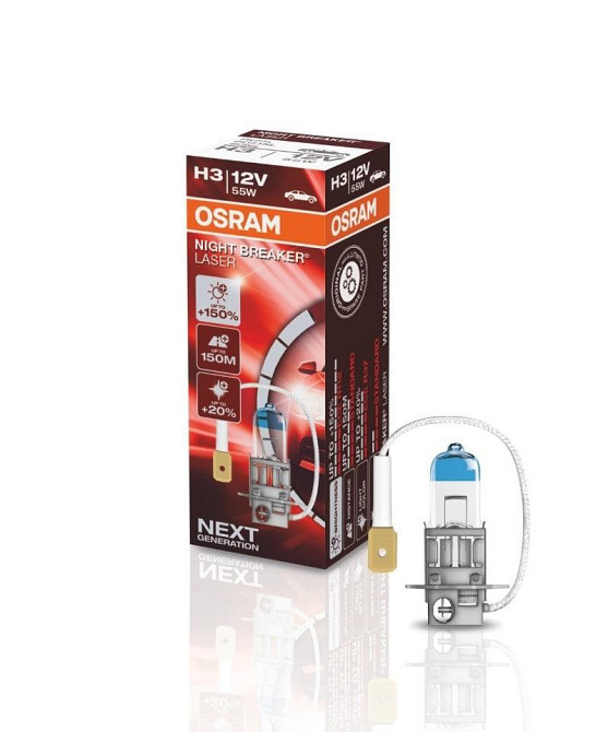 Галогенова лампа OSRAM 64151NL H3 Night Breaker LASER Next Gen +150% 55W 12V Pk22s (1 шт) Харків - фото 1