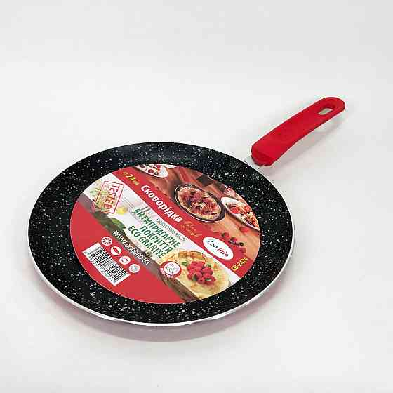 Сковорода з бакелітовим покриттям Con, Пательня для смаження, Глибока пательня для кухні HS-77 Львів