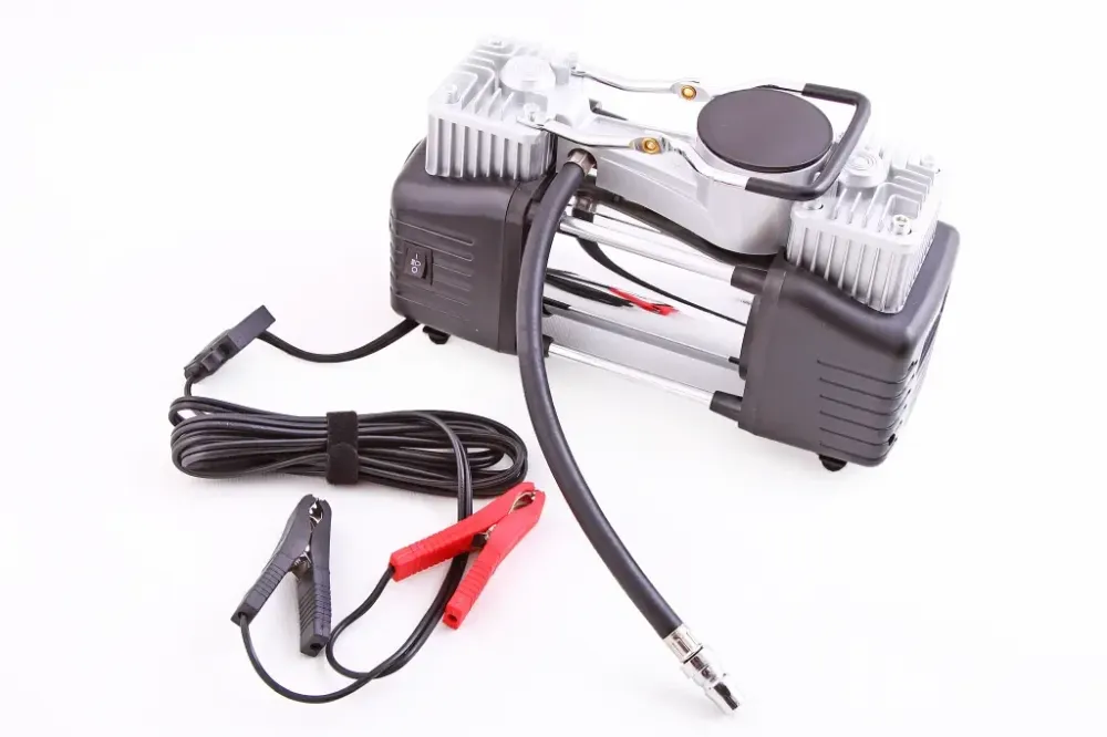 Компресор 300Вт/150psi/90л Vitol на затискачах з ліхтарем Вулкан 2-цил, шланг 7,5м, маном. Вінниця - фото 2