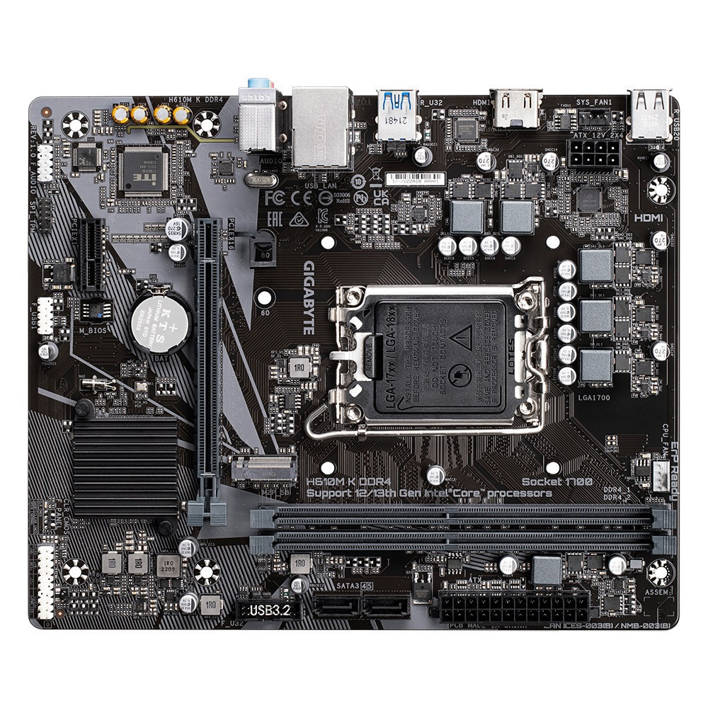 Материнська плата Gigabyte H610M K DDR4 Socket 1700 ( Для настільного ПК ) Харків - фото 5