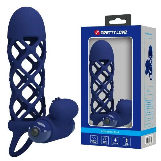 Насадка с вибрацией Pretty Love - Powerful ring, 10 vibration functions, BI-026236-3 Sex Aura Киев
