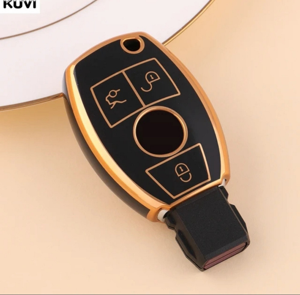 Захисний чохол для автомобільного ключа Mercedes Benz Чорний Смела - изображение 1