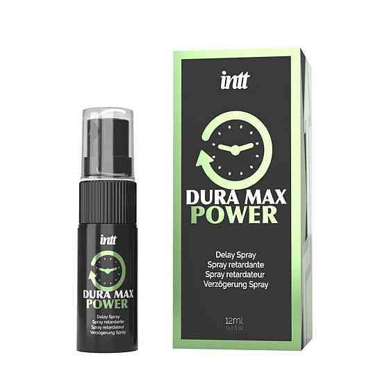 Пролонгатор-спрей Intt Dura Max Power (12 мл) с охлаждающим эффектом, без лидокаина, с пантенолом Sex Aura Киев
