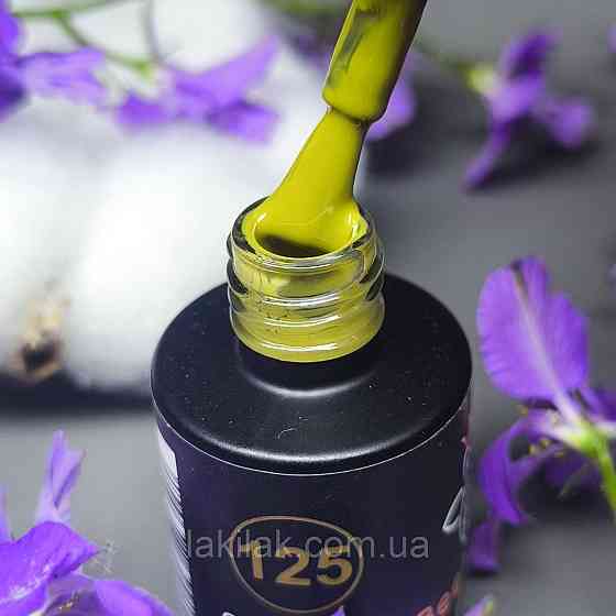 Гель-лак для нігтів Bee Nails 125 (гірчично-оливковий) 8мл Херсон