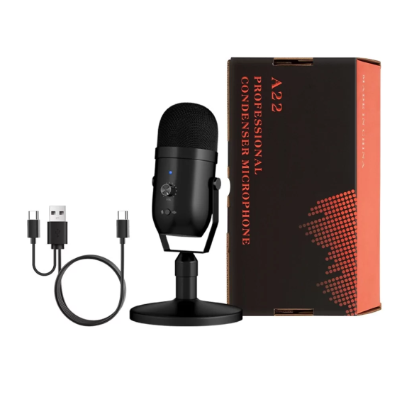 Мікрофон для подкастів HY2102 USB Чорний Вінниця