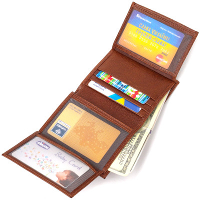 Кошелек Canpellini Из натуральной кожи Коричневый (21874) Винница - изображение 9