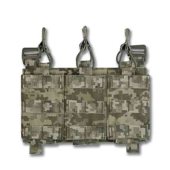 Зʼємна передня панель до плитоноски з підсумками під 3 магазини піксель Київ