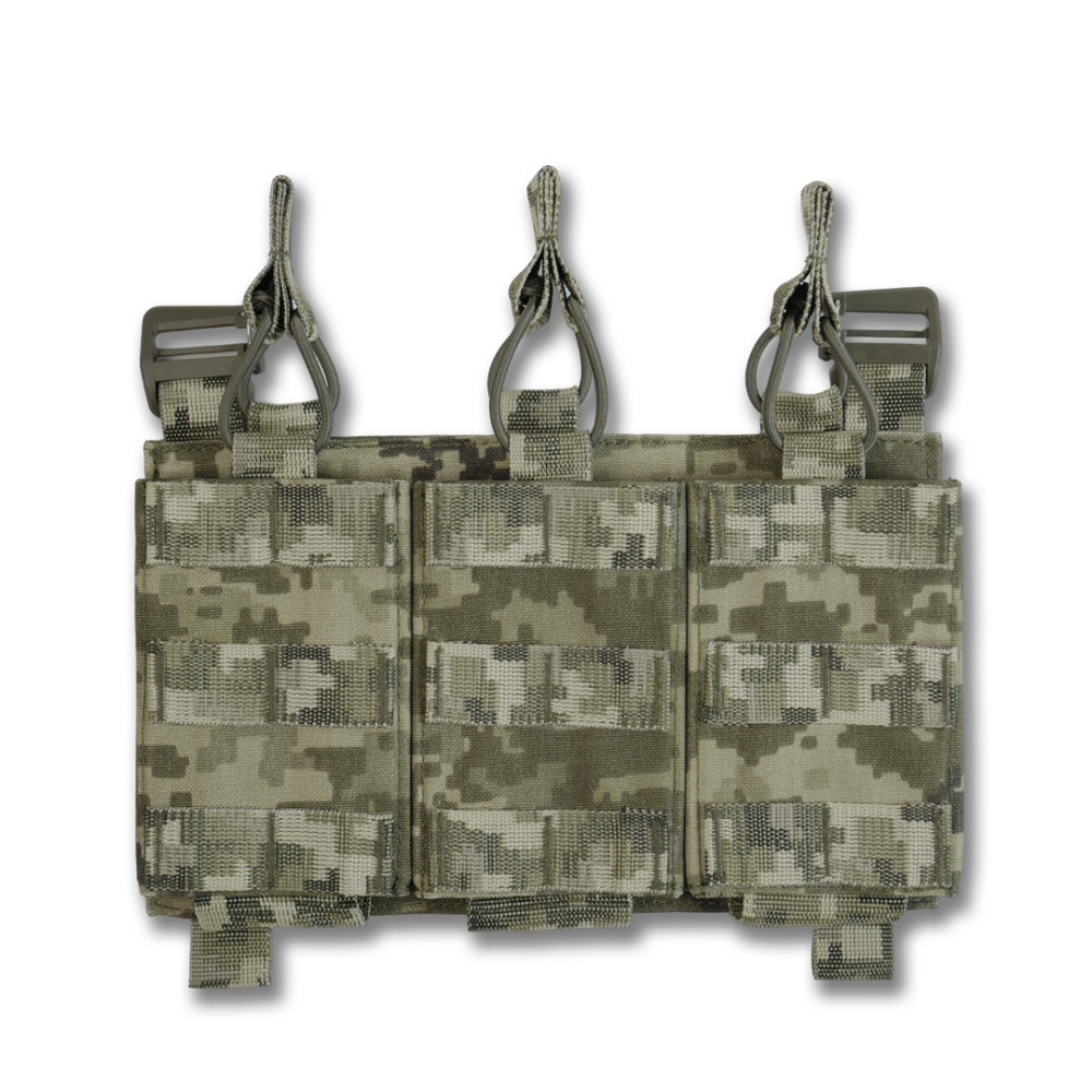 Зʼємна передня панель до плитоноски з підсумками під 3 магазини піксель Київ - фото 3