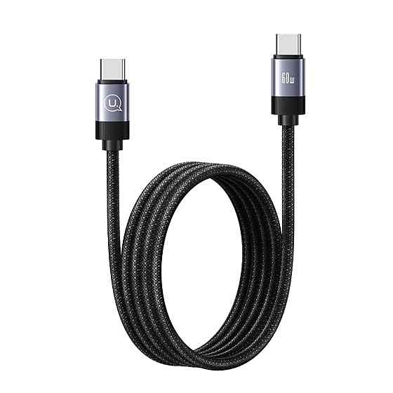 Кабель Usams US-SJ704 60W Magnetic Data Cable Type-C To Type-C-Rui Series 1m tarnish (SJ704USB01) Киев
