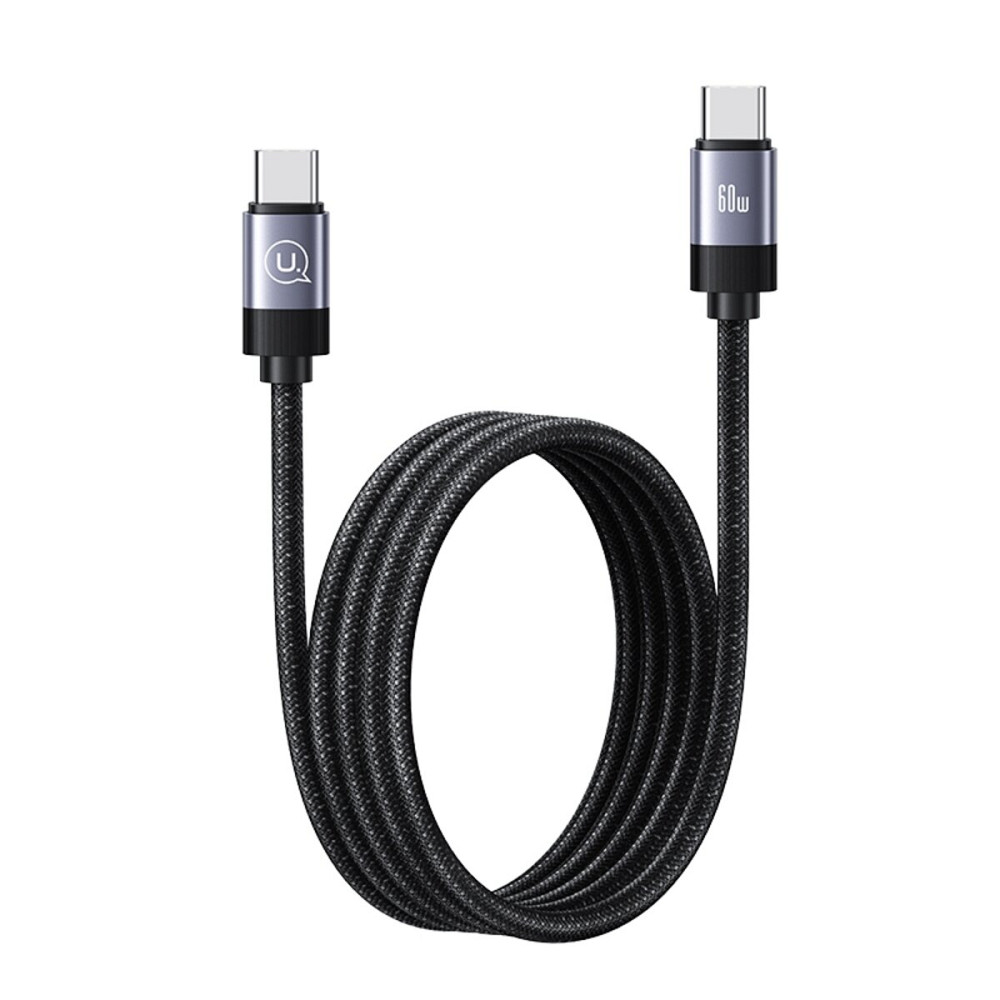 Кабель Usams US-SJ704 60W Magnetic Data Cable Type-C To Type-C-Rui Series 1m tarnish (SJ704USB01) Київ - фото 1