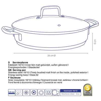 Сотейник Kela Flavoria 28 см (10186) Вінниця