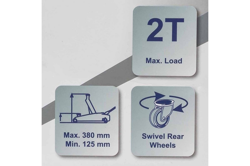 Домкрат подкатной гидравлический 2т h min 125мм, h max 380мм Scheppach SCH-TH22254 Одесса - изображение 4