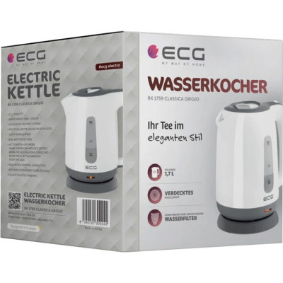 Електрочайник ECG RK 1759 Classica Grigio Вінниця - фото 3