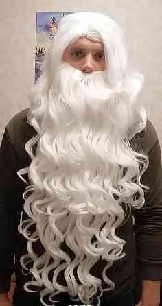 Перука та борода (80 см) Діда Мороза RESTEQ Новорічний образ для святкового настрою Київ