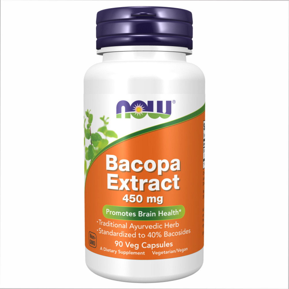 Бакопа Now Foods Bacopa Extract 450 mg 90 vcaps Київ - фото 1