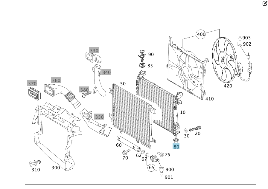 Mercedes-Benz  A2035040012 Гумова опора знизу радіатора C-class W203 CLK Coupe C209 E-class W212 SLK/SLC R172 C-Class W204 E-Class Coupe C207 V-class  Одеса - фото 2