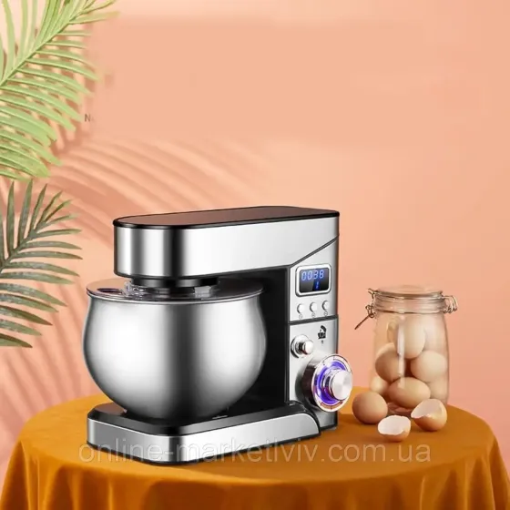 Миксер планетарный с чашей 6л, 4000Вт, Top Kitchen TК00224 / Кухонный тестомес для дома / Кухонная машина Коломыя
