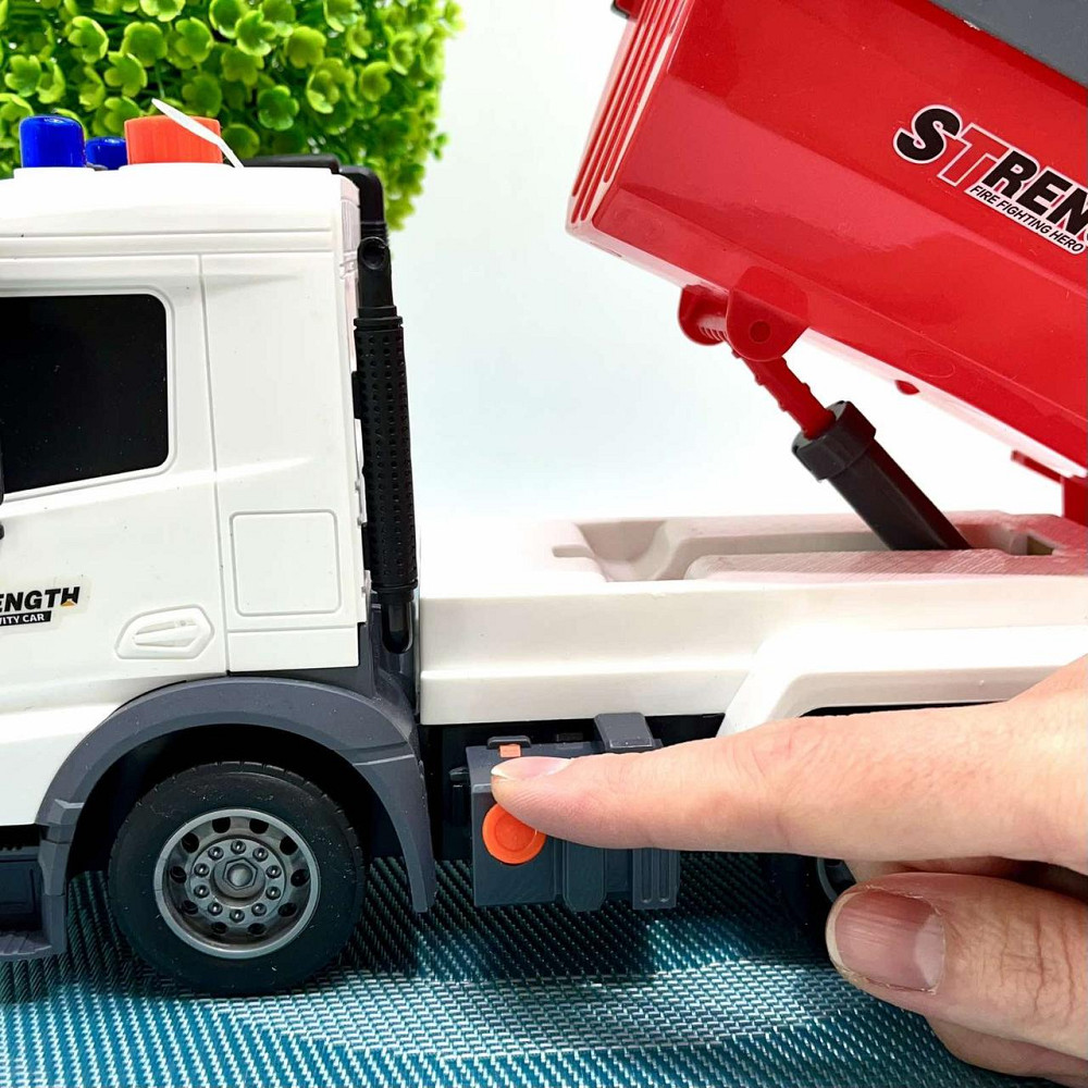 Спецтехніка Самоскид світло звук інерційний механізм рухомий кузов Червоний (687-54C) Чернігів - фото 6