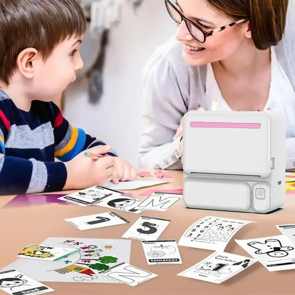 Портативный термопринтер с Bluetooth + рулон термобумаги, C19 / Мини принтер для печати Коломыя - изображение 5