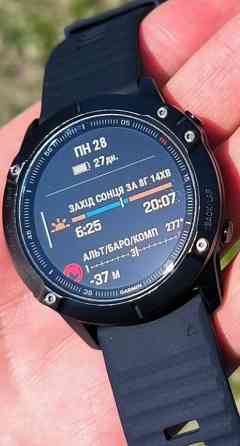 Смарт-Часи Garmin Fenix 6 Sapphire Карти, Українська Мова, NF6. Київ