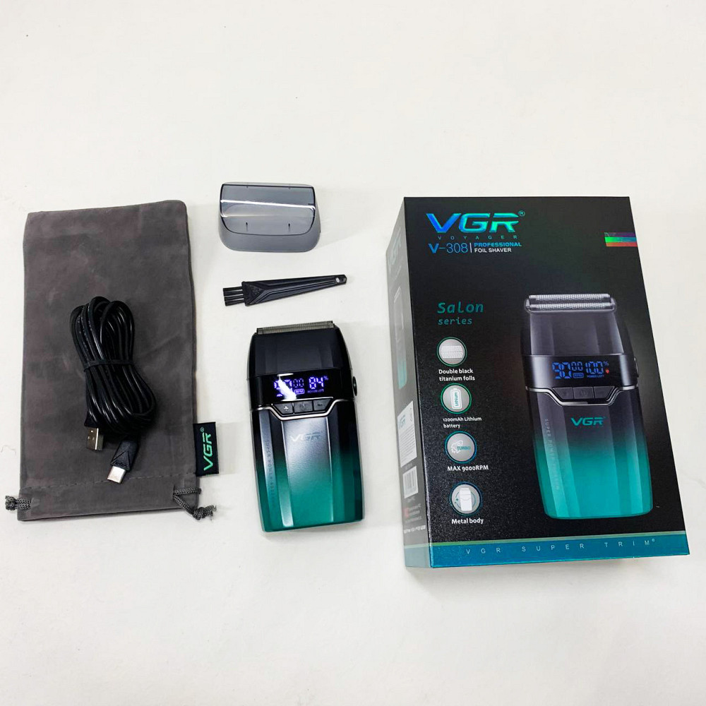Електробритва-шейвер чоловіча VGR V-308, Електрична бритва джемей акумуляторна, Портативна бритва ES-98 Львів - фото 3