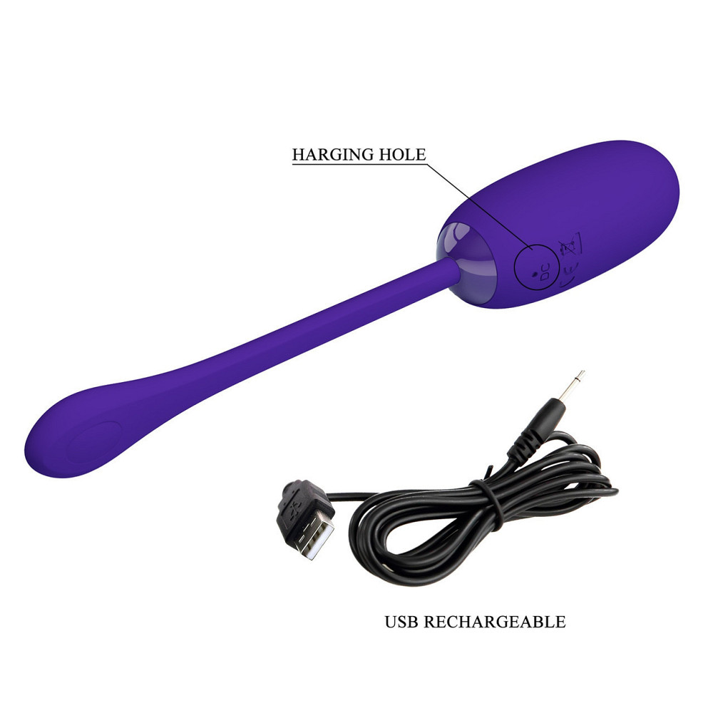 Виброяйцо PRETTY LOVE JULIUS EGG Purple 12 function vibrations Sex Aura Киев - изображение 6