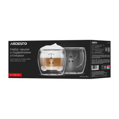 Набор стаканов Ardesto Animals 250 мл 2 шт прозорий (AR2625BA) Винница