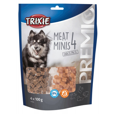 Лакомство для собак Trixie PREMIO 4 Meat Minis (курица, утка, говядина, баранина) 4х100 (4011905318523) Винница - изображение 1