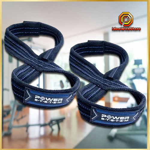 Лямки ремінці для станової тяги вісімка Лямки для тяги PS для надійного хвата і захисту зап'ястя розмір S/M Київ - фото 1