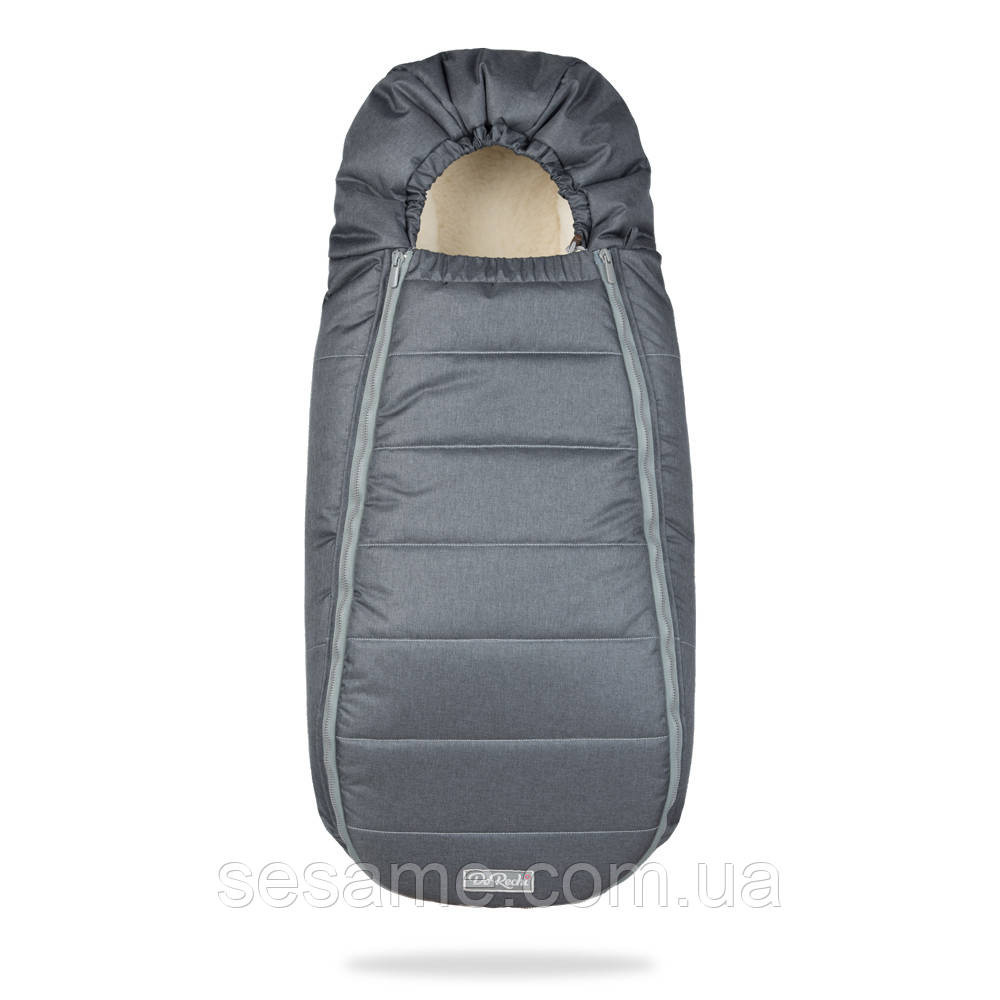 Конверт-Кокон на овчине Baby XS ДоРечі Графитовый Без опушення Харків - фото 1